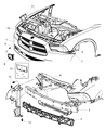 Diagram for Dodge Charger Front Cross-Member - 57010278AB