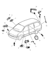 Diagram for 2002 Chrysler Town & Country Power Window Switch - 4685732AA