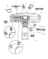 Diagram for Dodge Grand Caravan Ignition Lock Assembly - 4685719AB