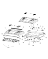 Diagram for Jeep Hood - 68281949AE