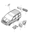 Diagram for Dodge Seat Heater Switch - 68024996AD