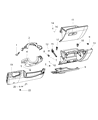Diagram for Jeep Renegade Steering Column Cover - 5VC56LXHAA