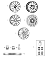 Diagram for Dodge Journey Spare Wheel - 5LN63GSAAA