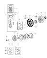 Diagram for 2010 Chrysler Sebring Crankshaft Thrust Washer Set - 5003962AC