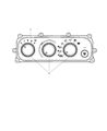 Diagram for 2002 Dodge Stratus A/C Switch - 5018866AA