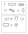 Diagram for 2007 Chrysler Pacifica Water Pump Gasket - 4648963AB