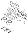 Diagram for 2009 Chrysler Aspen Seat Cushion - 5175206AA