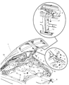 Diagram for Dodge Ram 4500 Hood Cable - 55364471AA