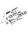 Diagram for 2012 Jeep Grand Cherokee Air Duct - 68085974AB