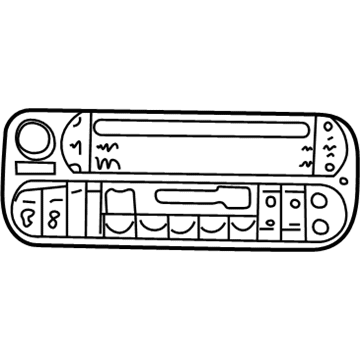 Mopar 56038555AF Radio-AM/FM With Cd And Cassette