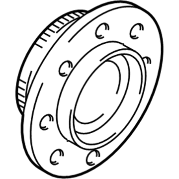 Mopar 52122190AB Axle Hub Assembly-Wheel Bearing And Hub Assembly Front
