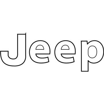 Jeep Wrangler Emblem - 68397096AA