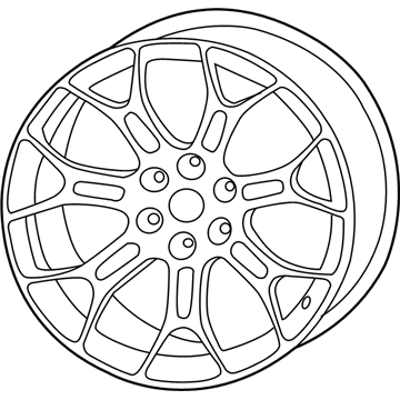 Mopar 1WR19RXFAA Aluminum Wheel
