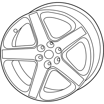 Mopar 1WL85RXFAA Aluminum Wheel