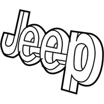 Jeep Wrangler Emblem - 68299026AA