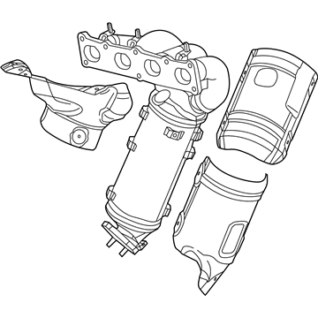 Mopar 68081821AB Exhaust And Catalytic Converter