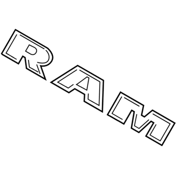 Ram 1500 Emblem - 68302528AB