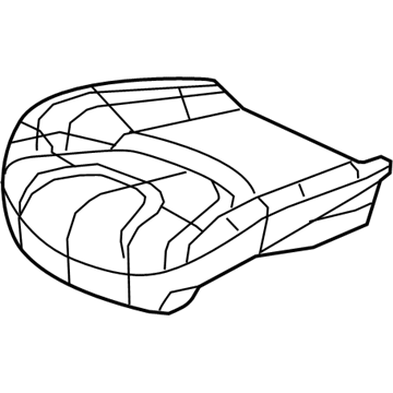 Mopar 5VF78DX9AD Front Seat Cushion Cover