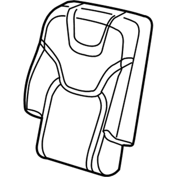 Mopar 5RA50DX9AD Rear Seat Back Cover Right
