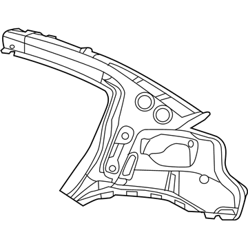 Mopar 68096315AG REINFMNT-Body Side Aperture Rear