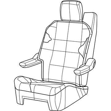 Mopar 1CY461S3AA Seat-Rear Quad