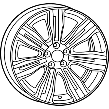 Mopar 1WM47XZAAB Aluminum Wheel
