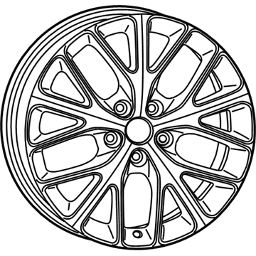Mopar 1XC19DX8AA Aluminum Wheel