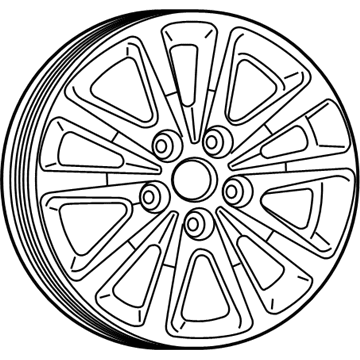Mopar 5QT77XZAAA Aluminum Wheel