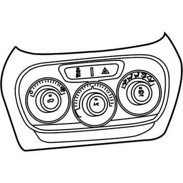 Mopar 5ZS98DX9AB Air Conditioner And Heater Control