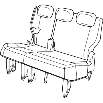 Mopar 1BW841K2AA Seat-Rear