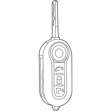 Mopar 68435273AA Key-Blank With Transmitter
