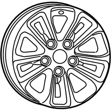 Mopar 1UB16SZ0AA Aluminum Wheel