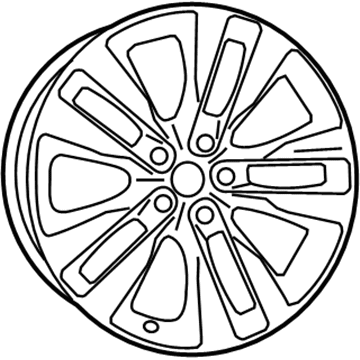 Mopar 1PA57SZGAB Black Vapor Aluminum Wheel