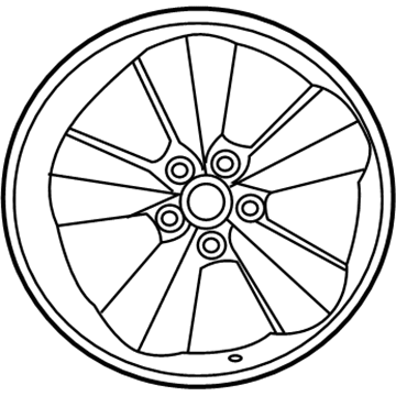 Mopar 68214367AA Aluminum Wheel