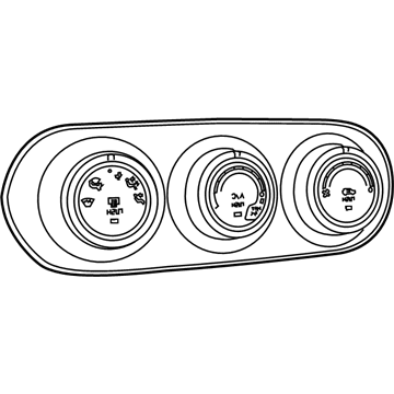 Mopar 5ZL89LXHAB Air Conditioner And Heater Control