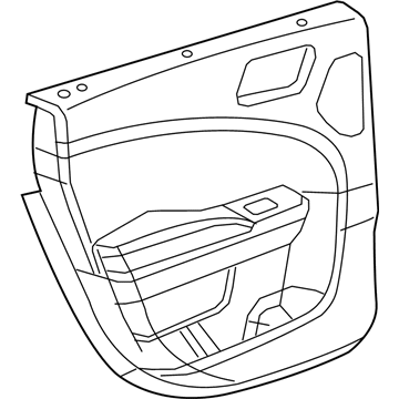 Mopar 1JR48DX9AI Panel-Rear Door Trim