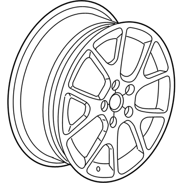 Mopar 1RU20DX8AC Aluminum Wheel