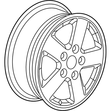 Mopar 5LN63DX8AC Aluminum Wheel
