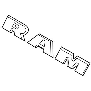 2013 Ram C/V Emblem - 68140032AA