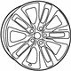 Mopar 5ZW66VXWAB Aluminum Wheel