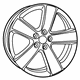 Mopar 5LD111Z0AB Aluminum Wheel