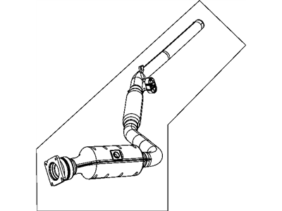 2010 Chrysler Town & Country Catalytic Converter - 68040858AB