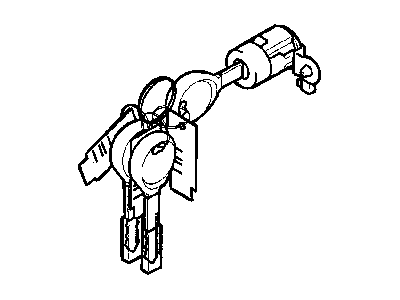 2001 Chrysler Sebring Door Lock Cylinder - MR566176