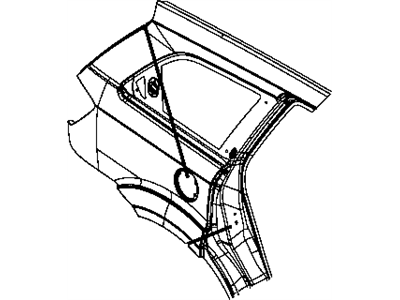 Mopar 68035430AA Panel-Body Side Aperture Rear