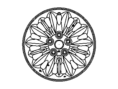 Mopar 4743621AA Aluminum Wheel