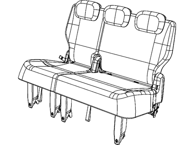 Mopar 68030943AA Frame-Rear Seat Cushion