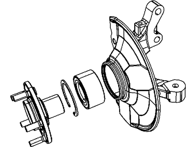 Mopar 4854636AD Front Knuckle And Hub