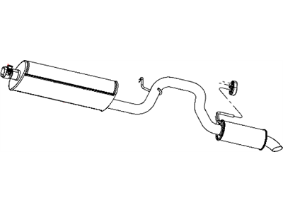 Jeep Liberty Exhaust Pipe - 52125078AF
