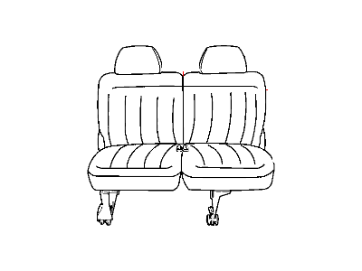 Mopar ZA551J3AA Seat Cushion 50/50 Bench Left
