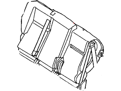 Mopar 1BB811FLAA Rear Seat Back Cover